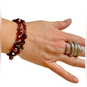 Nordstrom Beaded Earrings & Bracelet Duo